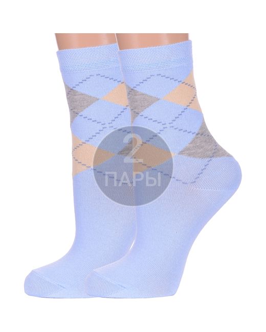 Para Socks Комплект носков женских 2-L1D17 голубых 2 пары