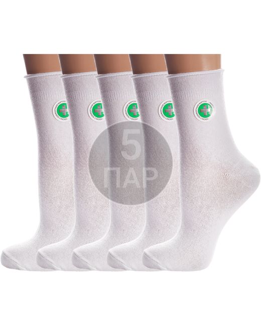 Para Socks Комплект носков женских 5-L1D19 белых 5 пар