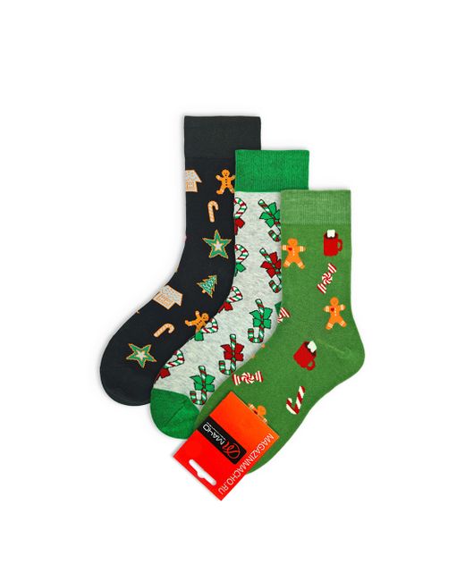 Мачо Подарочный набор носков унисекс NYпряня разноцветных