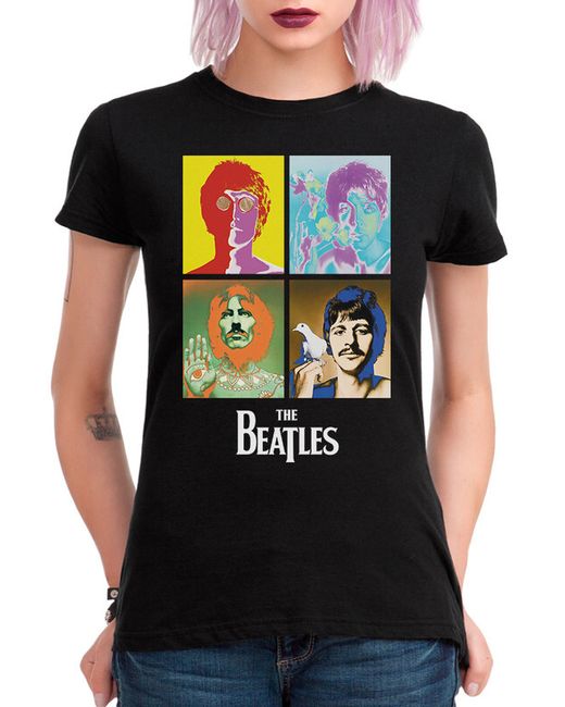 DreamShirts Studio Футболка The Beatles 593-beatles-1 черная