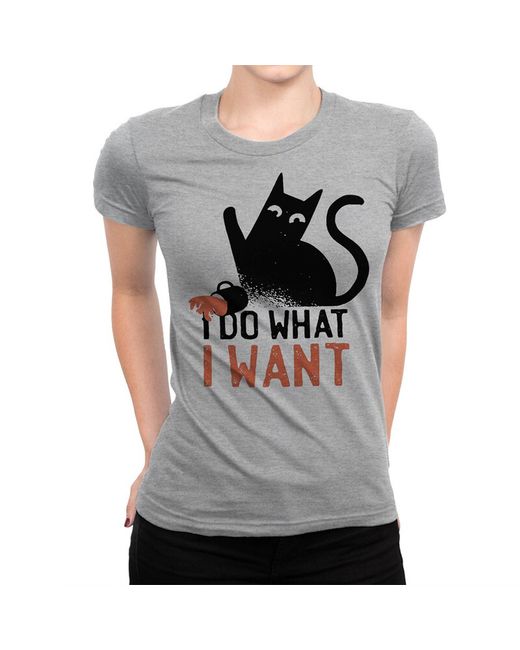DS Apparel Футболка Кот Хулиган I Do What Want 1