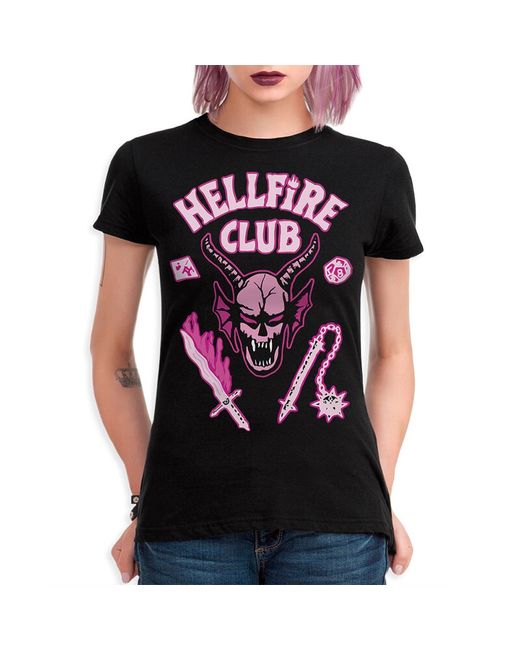 DreamShirts Studio Футболка Hellfire Club Очень странные дела HEL-1 черная