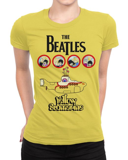 DreamShirts Studio Футболка The Beatles Yellow Submarine 1 желтая