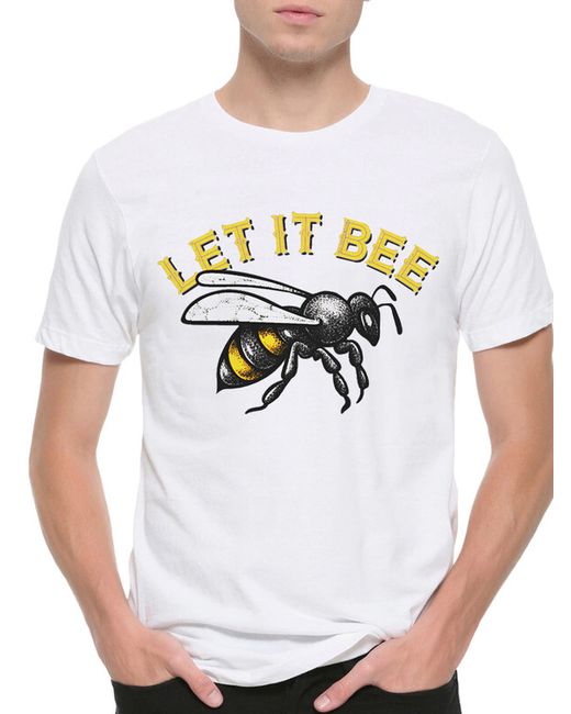 DreamShirts Studio Футболка Пчелка Let It Bee The Beatles 401-bee-2