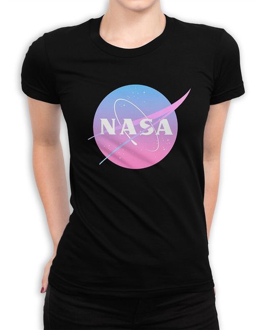 DreamShirts Studio Футболка Логотип NASA 267-nasa-1 черная