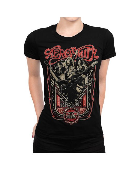 Dream Shirts Футболка Aerosmith 1000515-1 черная