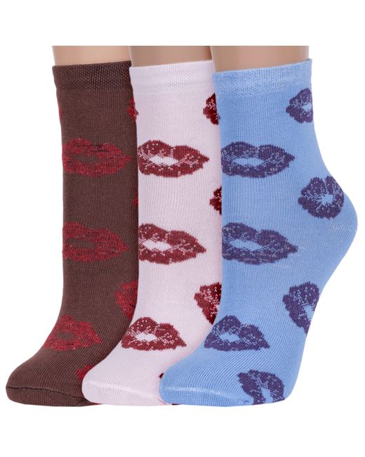 Альтаир Комплект носков женских 3-С212 разноцветных