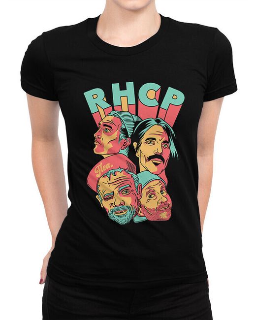 Dream Shirts Футболка Red Hot Chili Peppers RHCP 1000998-1 черная