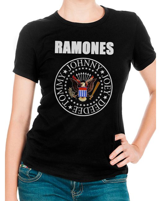 DreamShirts Studio Футболка Ramones 525-ramones-1 черная