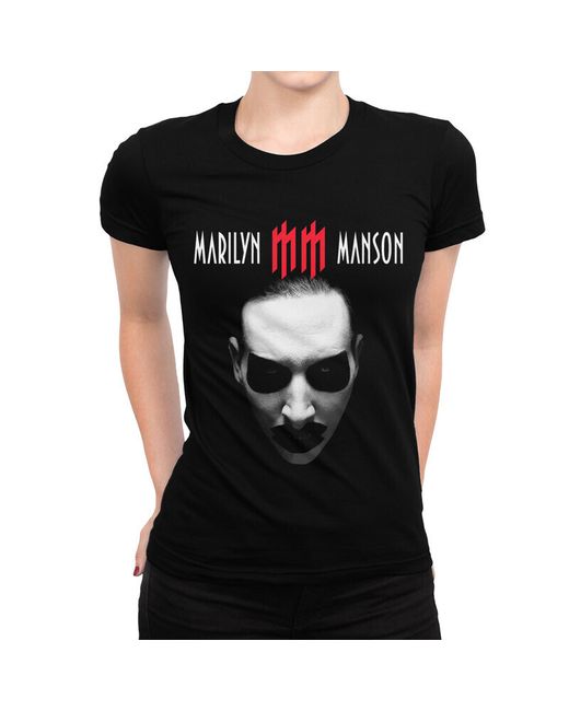 Dream Shirts Футболка Marilyn Manson Мэрилин Мэнсон 1643-1 черная