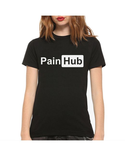 Dream Shirts Футболка Мем Pain Hub 1000355-1 черная