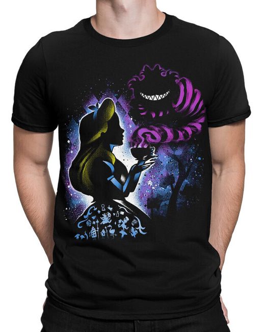 Dream Shirts Футболка Алиса в стране чудес CAT-712043-2 черная