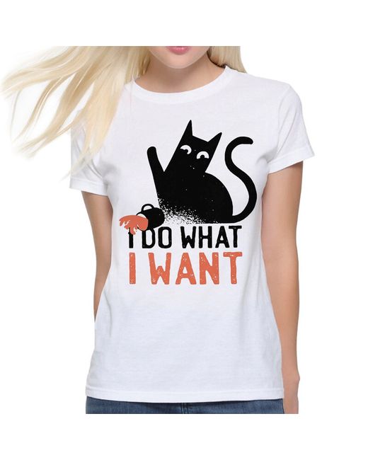 DS Apparel Футболка Кот Хулиган I Do What Want 1
