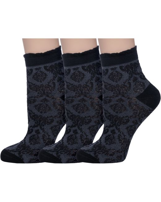 Акос Комплект носков женских 3-FW41N7 черных