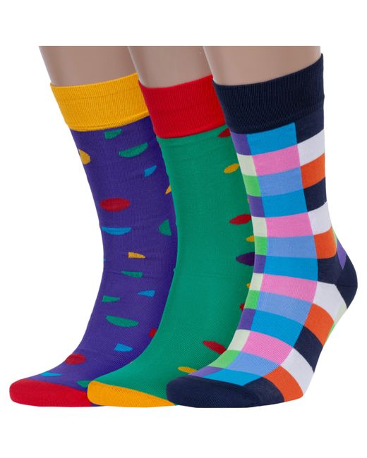 Lorenzline Комплект носков мужских 3-Е2/3 разноцветных