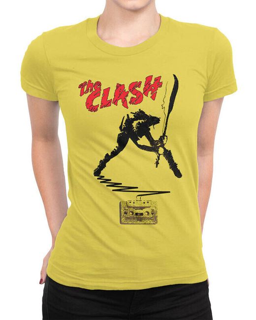 Dream Shirts Футболка Группа The Clash 5000931-1 желтая