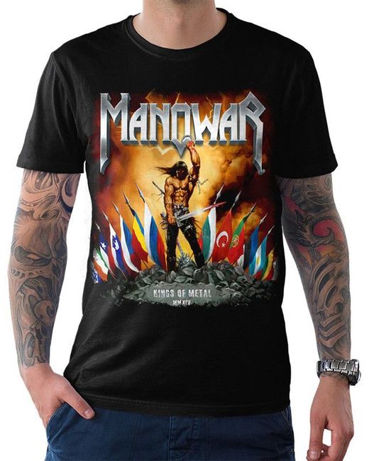 DreamShirts Studio Футболка Manowar Kings of Metal MAN-90042-2 черная