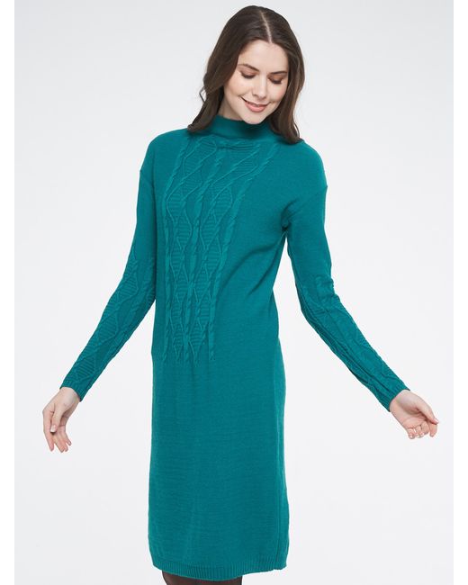 Vay Платье 192-2414 зеленое