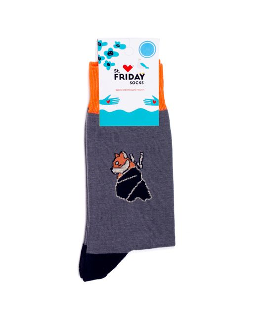 St. Friday Socks Носки унисекс Bulochniy-Samurai разноцветные