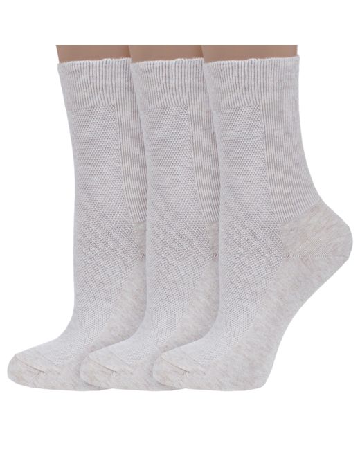Dr Feet Комплект носков женских 3-15DF8 бежевых