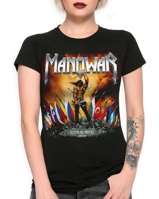 DreamShirts Studio Футболка Manowar Kings of Metal MAN-90042-1 черная