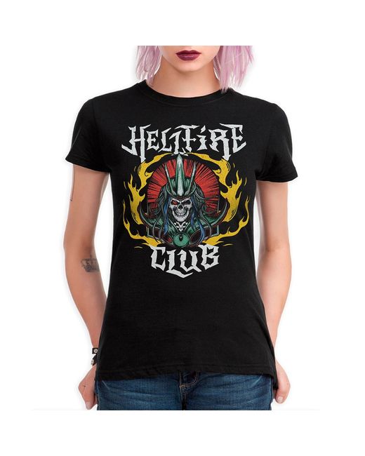 Dream Shirts Футболка Hellfire Club Очень странные дела-1 черная