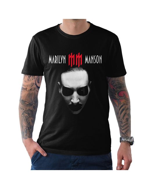 Dream Shirts Футболка Marilyn Manson Мэрилин Мэнсон 1000643-2 черная