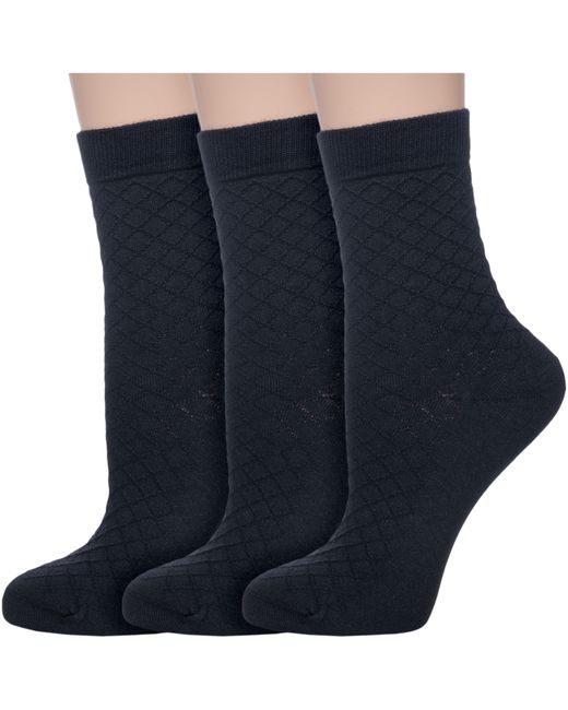 Акос Комплект носков женских 3-LFW41 черных