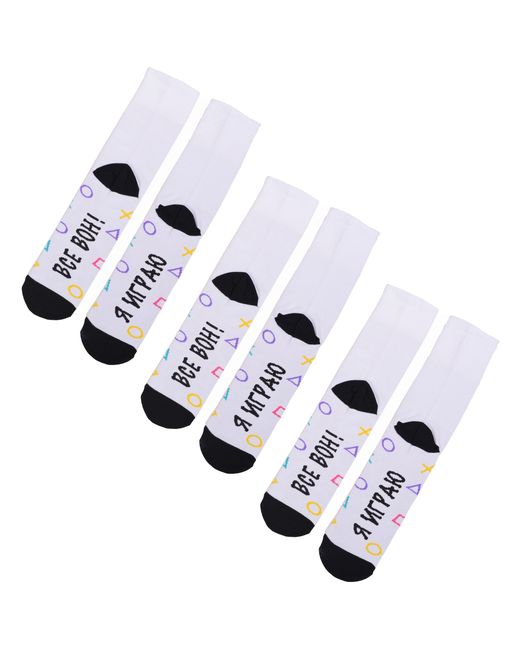 Flappers Peppers Комплект носков женских 3-ФПСЖ белых