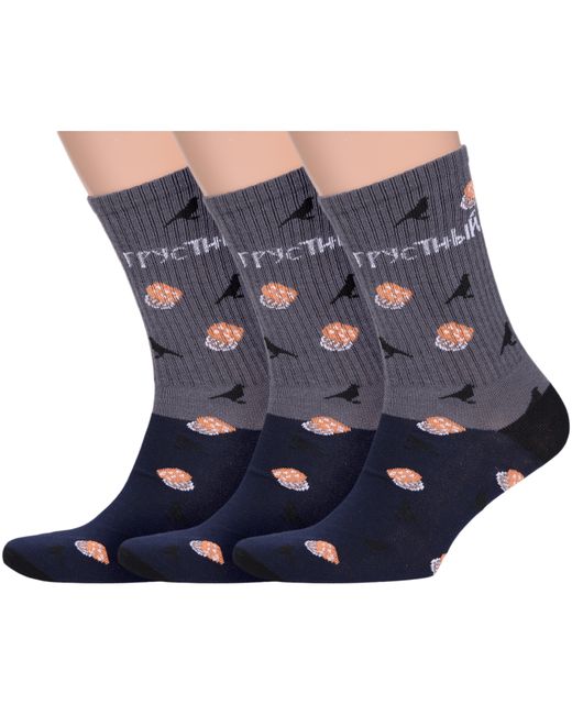 Flappers Peppers Комплект носков мужских 3-ФПСМ разноцветных