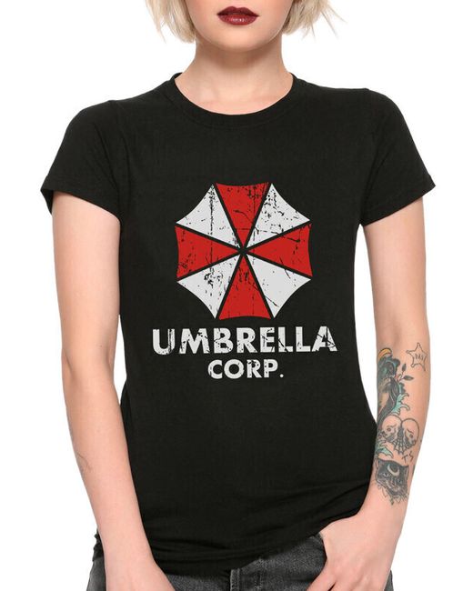 Dream Shirts Футболка Umbrella Corporation Resident Evil 12 черная