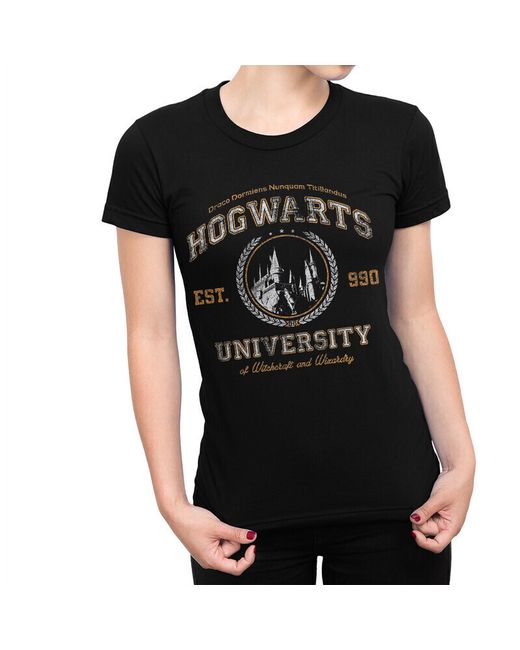 Dream Shirts Футболка Университет Хогвартс 1000692-1 черная