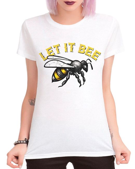 DreamShirts Studio Футболка Пчелка Let It Bee The Beatles 401-bee-1