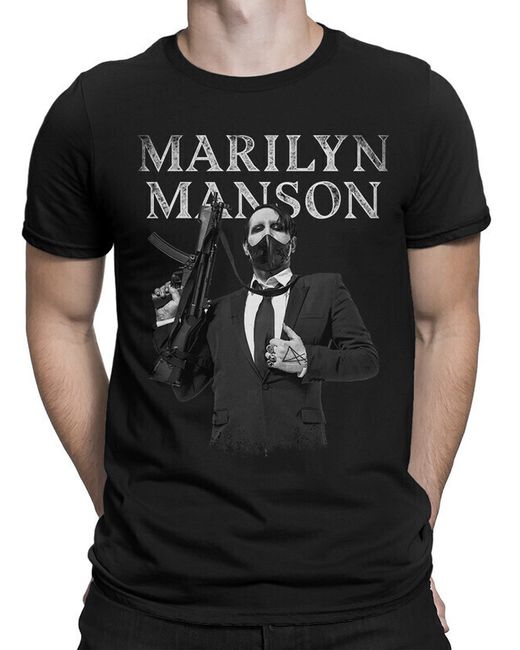 Dream Shirts Футболка Marilyn Manson Мэрилин Мэнсон 1000880-2 черная