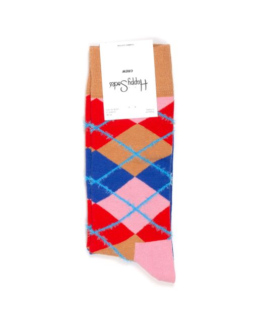 Happy Socks Носки унисекс Happy-Socks-Argyle-Fluffy разноцветные