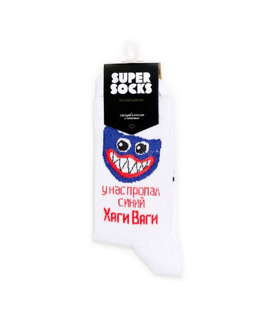 Super socks Носки унисекс Super-Socks-Hagi-Vagi красные синие