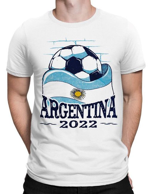 DreamShirts Studio Футболка мужская Сборная Аргентины по футболу 2022 2