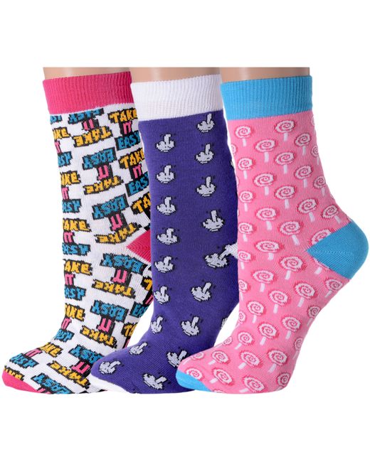 Flappers Peppers Комплект носков женских 3-ФПЖ разноцветных