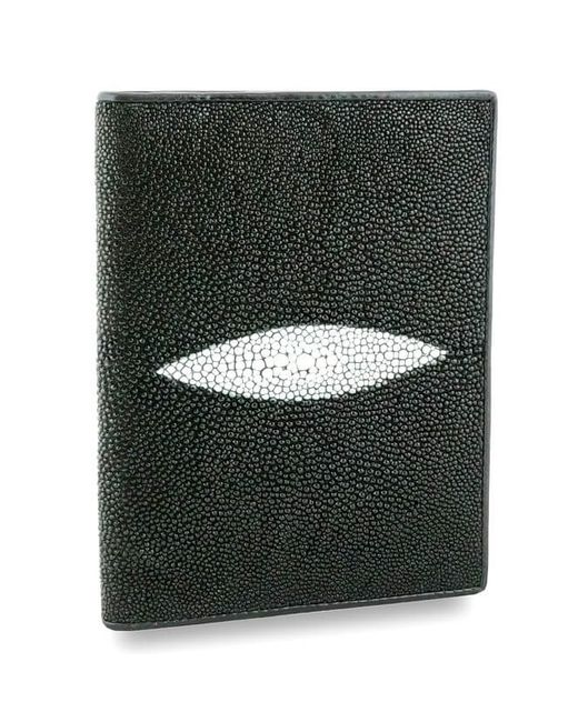Exotic Leather Обложка для паспорта унисекс черная