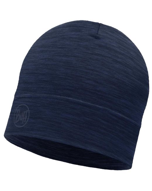 Buff Шапка-бини унисекс Lightweight Merino Wool Hat solid denim