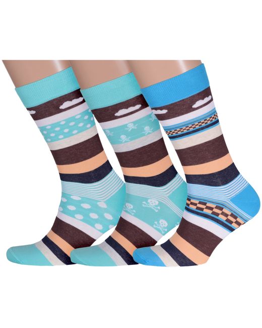 Lorenzline Комплект носков мужских 3-Е23 разноцветных