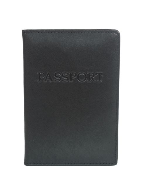 Zemsa Обложка для паспорта мужская черная