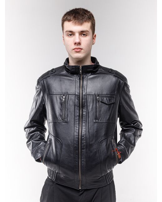 Nobrand Кожаная куртка 6491 черная