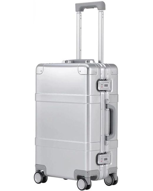 Ninetygo Чемодан унисекс Metal Luggage 20 серебряный 55x37.5x21.5 см