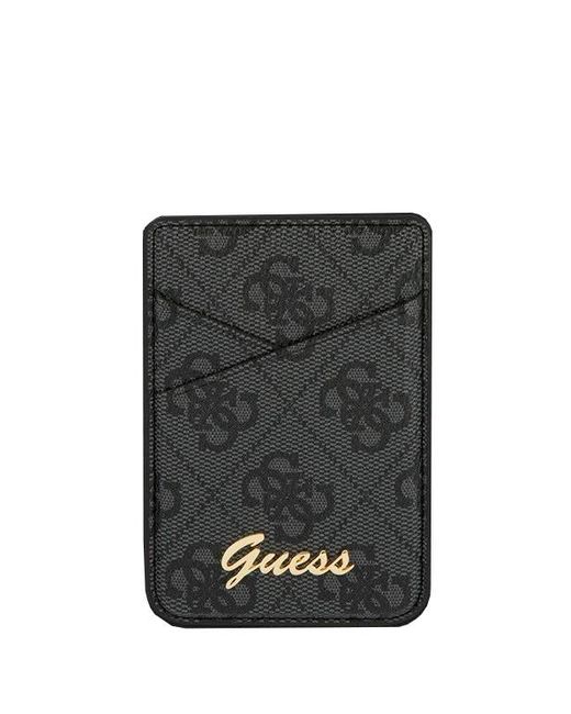 Guess Кредитница унисекс CG Mobile Wallet Cardslot Magsafe 4G Trangle logo черная