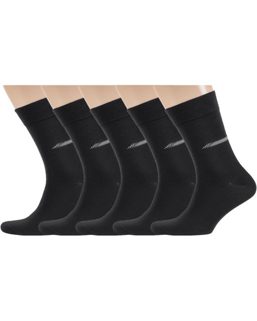 RuSocks Комплект носков мужских 5-М-217 черных 38-40