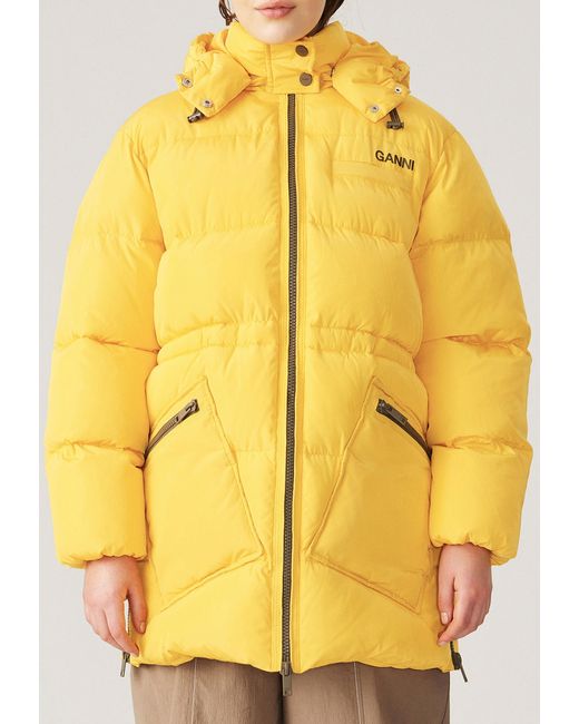 Ganni Куртка 130941 желтая