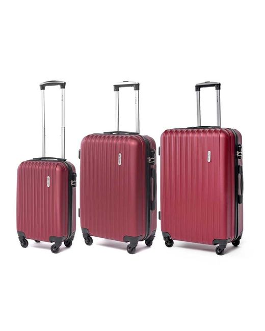 L'Case Комплект чемоданов унисекс Krabi винный
