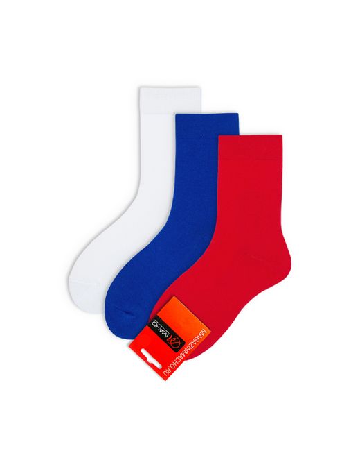 Мачо Комплект носков унисекс флаг белых красных синих