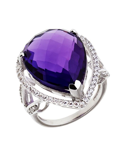 Balex Jewellery Кольцо 11090001 фиолетовое р. 19